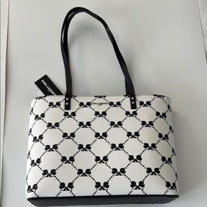 Karl Lagerfield  White Tote Bag
